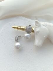 Vip Silver İncili Küpe