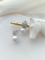 Vip Silver İncili Küpe