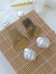 Pullu İncili Küpe