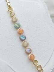 Turuncu - Mavi Renkli Bileklik