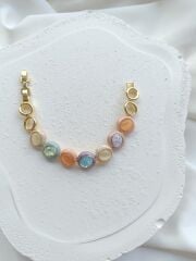 Turuncu - Mavi Renkli Bileklik