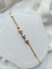Rose-Silver-Gold Bileklik