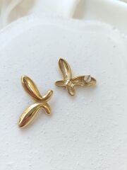 Çelik Kelebek Küpe