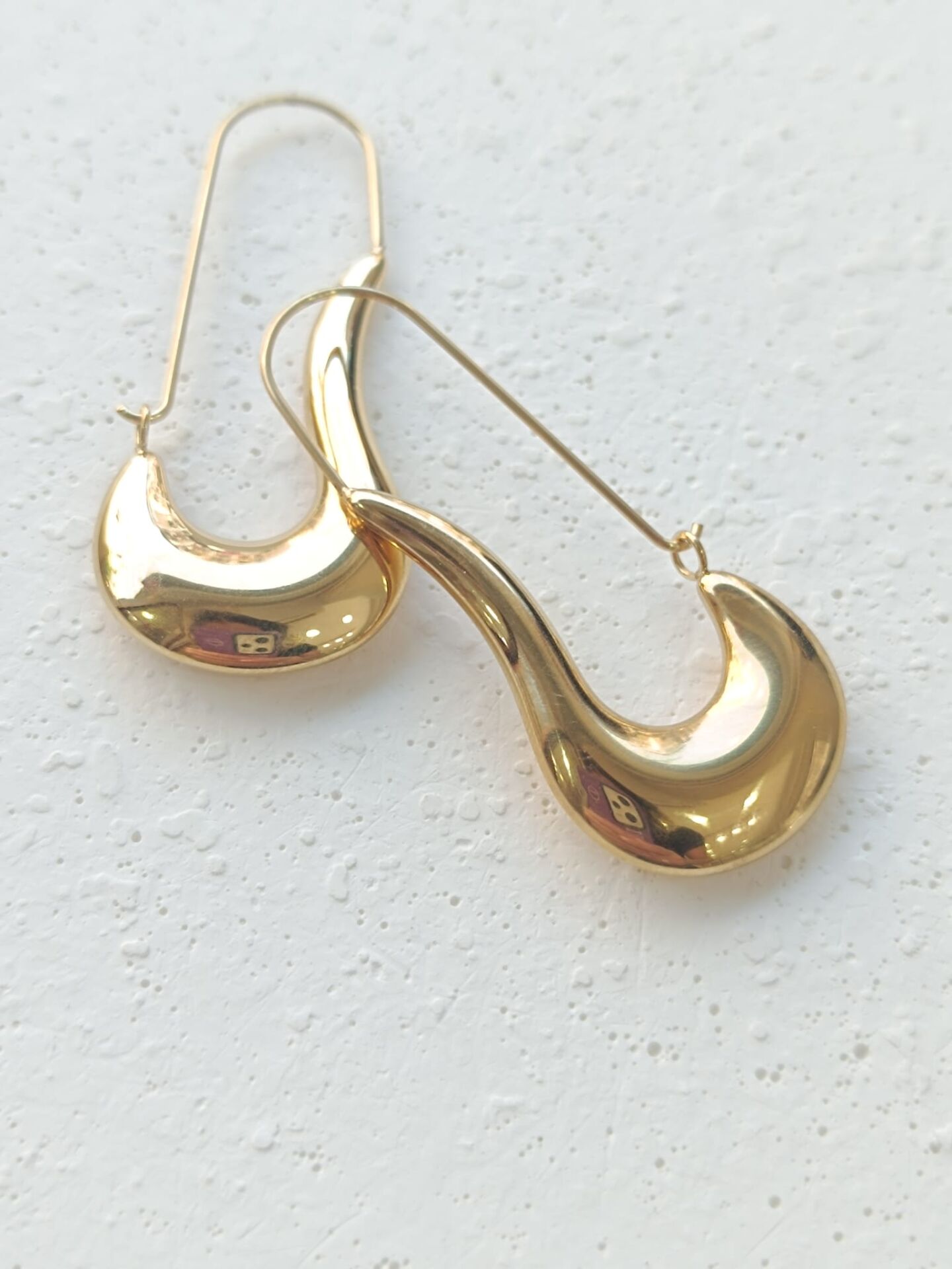 Sarkıt Tasarım Çelik Küpe