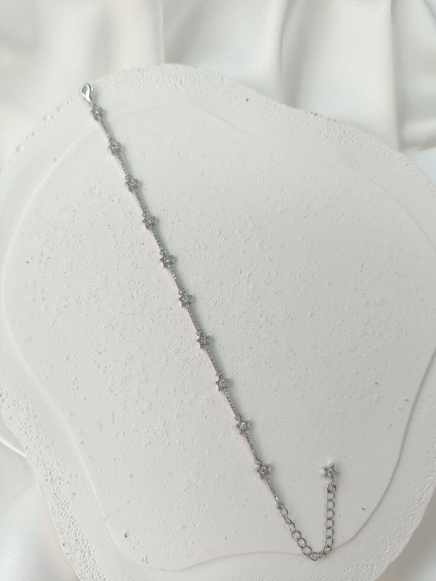 Mini Yıldızlı Vip Bileklik Silver