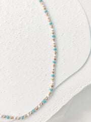 Xuping Mini Mavi-Beyaz Boncuklu