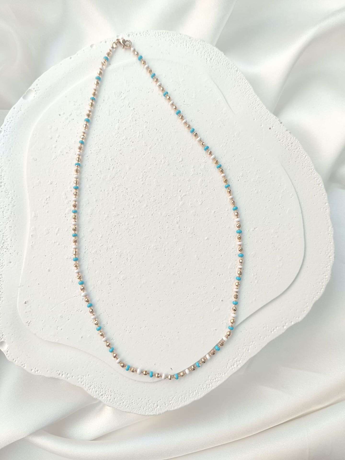 Xuping Mini Mavi-Beyaz Boncuklu