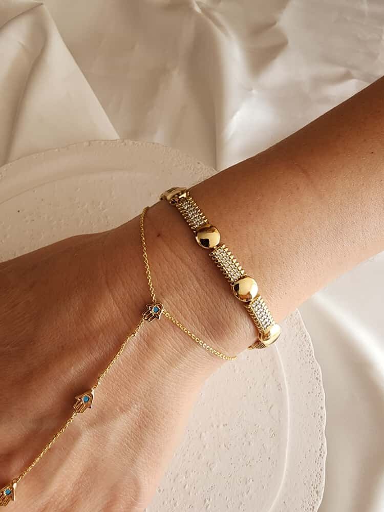 Xuping Yuvarlak Model Taşlı Bileklik