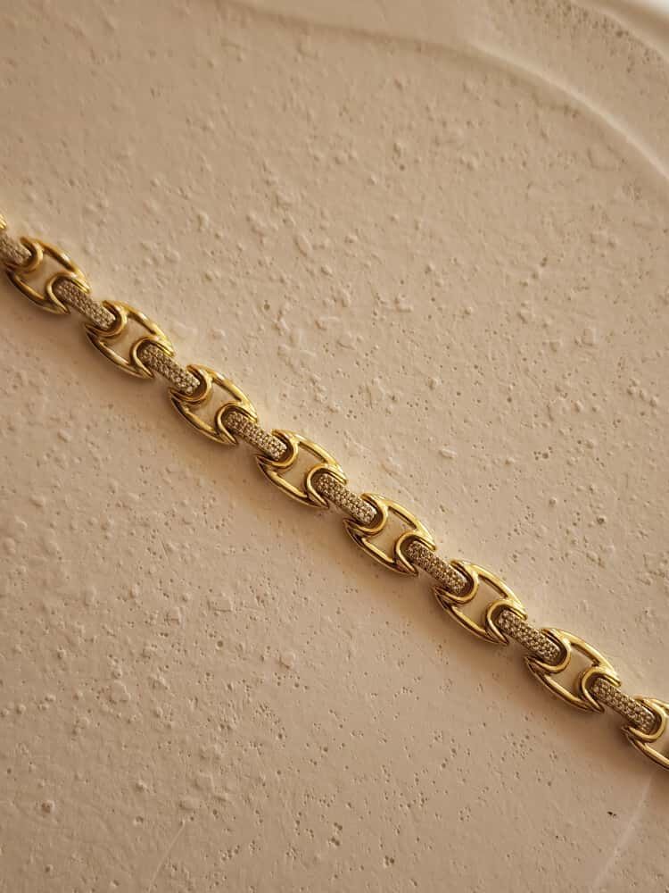 Xuping Gold Taşlı Zincir Model Bileklik