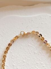 Gold Pullu Zincir Kolye