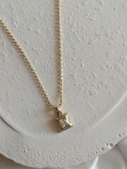 Xuping Tek Taşlı Kolye