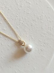 Xuping İnci Uçlu Kolye