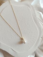 Xuping İnci Uçlu Kolye