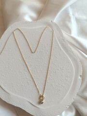 Xuping Yuvarlak Taş Uçlu Kolye