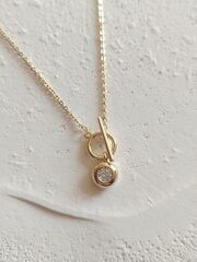 Xuping Yuvarlak Taş Uçlu Kolye