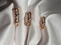 Xoxo Serisi Üçlü Küpe