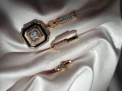 Üçlü Sarkıt Tasarım Küpe