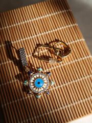 Üçlü Göz Tasarım Küpe