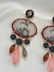 Boncuklu Tasarım Küpe