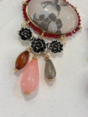 Boncuklu Tasarım Küpe