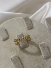 Ayarlanabilir Xuping Gold Kalpli Yüzük Modeli