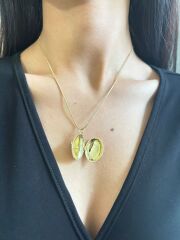 İçi Açılabilen Çelik Ankakuşu Kolye