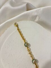 Xuping Gold Nazar Boncuklu Bileklik