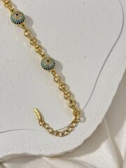 Xuping Gold Nazar Boncuklu Bileklik