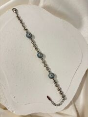 Xuping Silver Nazar Boncuklu Bileklik