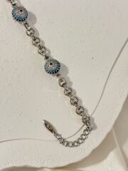 Xuping Silver Nazar Boncuklu Bileklik