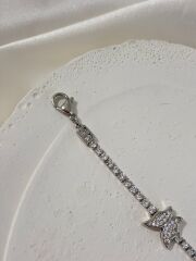 Xuping Silver Üçlü Kelebek Su Yolu