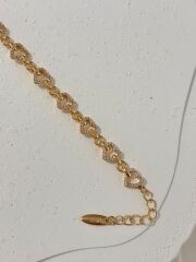 Xuping Sıralı Taşlı-Kalpli Bileklik