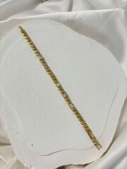 Xuping Gold Kare Kesim Bileklik