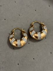 Gold Taşlı Xuping Küpe