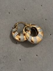 Gold Taşlı Xuping Küpe