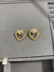 Sallantılı Xuping Kalp Taşlı Küpe