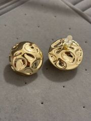 Xuping Gold Büyük Top Küpe