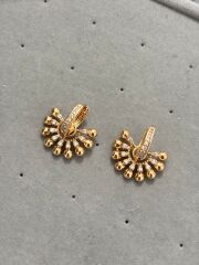 Xuping Rosegold Mini Taşlı Küpe