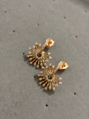 Xuping Rosegold Mini Taşlı Küpe-2