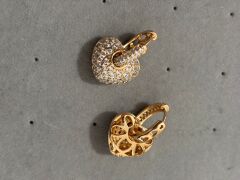 Rosegold Xuping Full Taş Kalpli Küpe