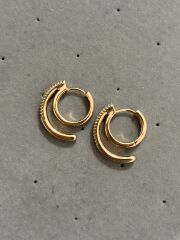 Rosegold Xuping Halka Model Küpe