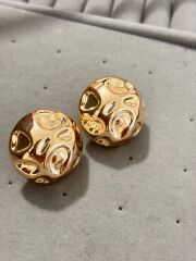 Xuping Rosegold Büyük Top Küpe