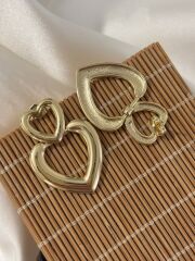 Sallantılı Kalpli Xuping Gold Küpe