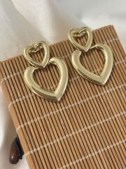 Sallantılı Kalpli Xuping Gold Küpe