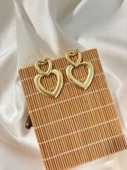 Sallantılı Kalpli Xuping Gold Küpe