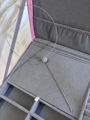 Choker Taşlı Y Kolye Silver