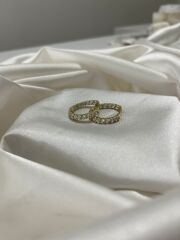 Xuping Full Taşlı Halka Küpe