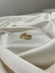 Xuping Mini Şekilli Halka Küpe Gold