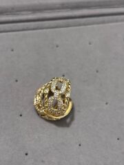 Xuping Taşlı Halka Gold Kalın Küpe