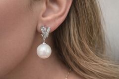 Xuping İncili Silver Küpe